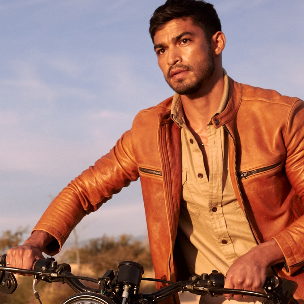 Brown Cafe Moto Jacket