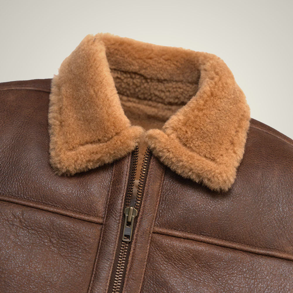 Men's Sheepskin Shearling Leather Jacket