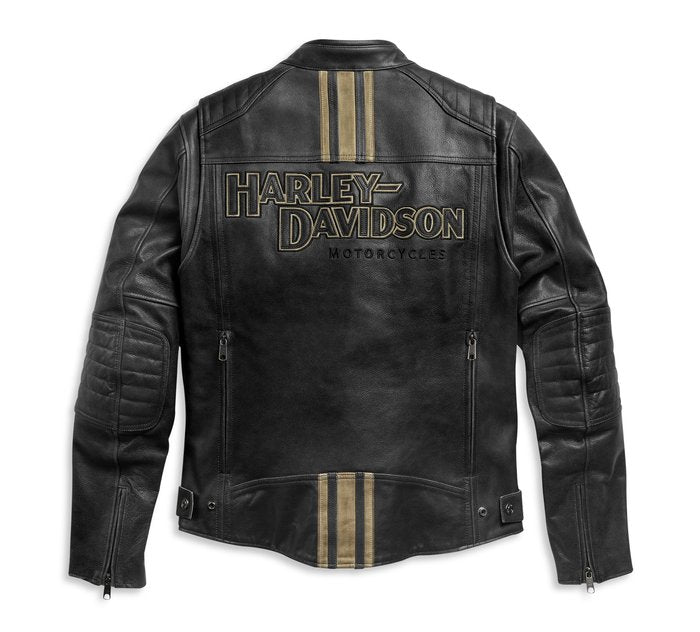Harley Davidson Jacket Multi Pockets Motorbike Leather Jacket - bombersflight
