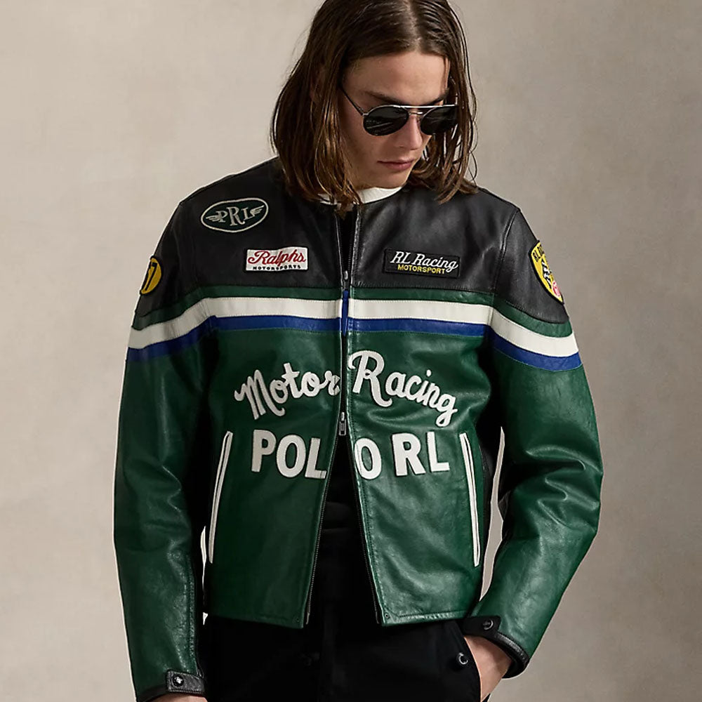 Men's Leather Moto Jacket