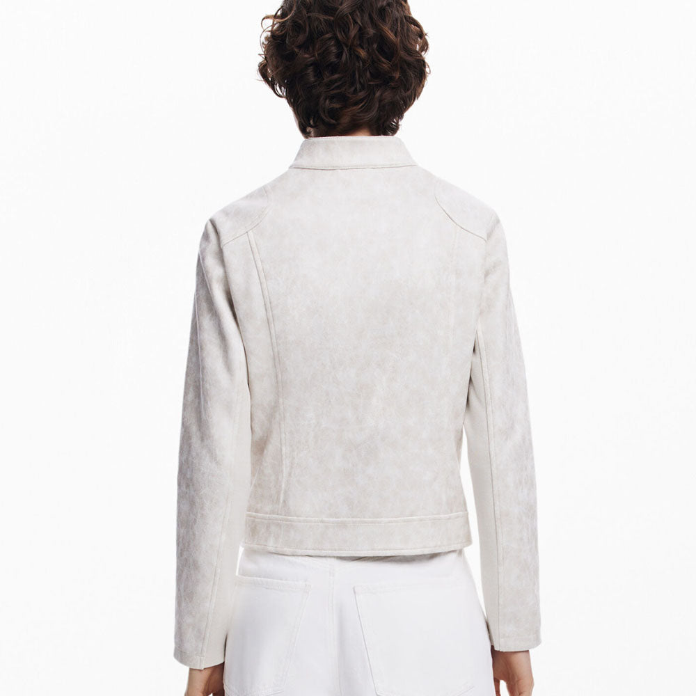 White Leather Jacket