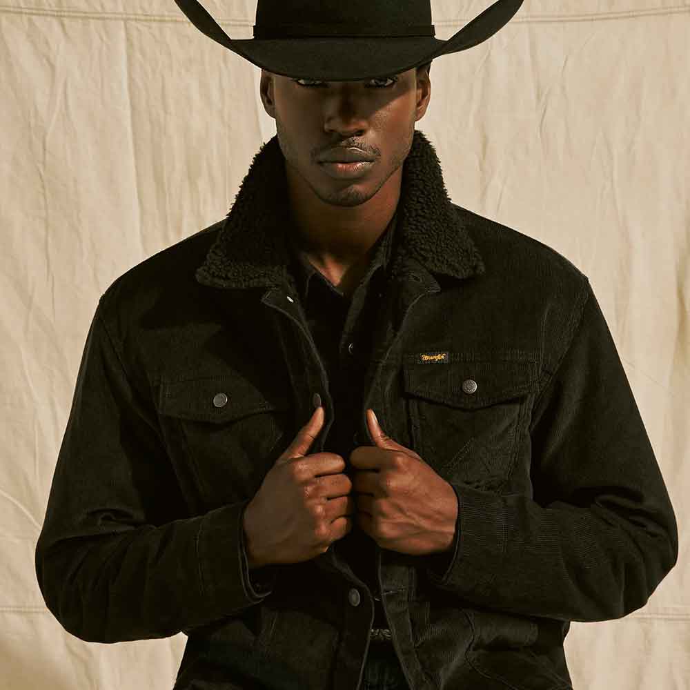Black Corduroy Jacket for Men