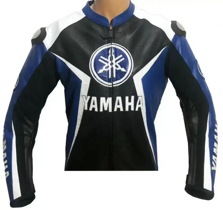 Trending Yamaha Jacket New Motorcycle Cowhide Leather Biker Jacket - bombersflight