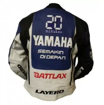 Racing Motorcycle Riding Jacket Yamaha Leather Biker Jacket - bombersflight