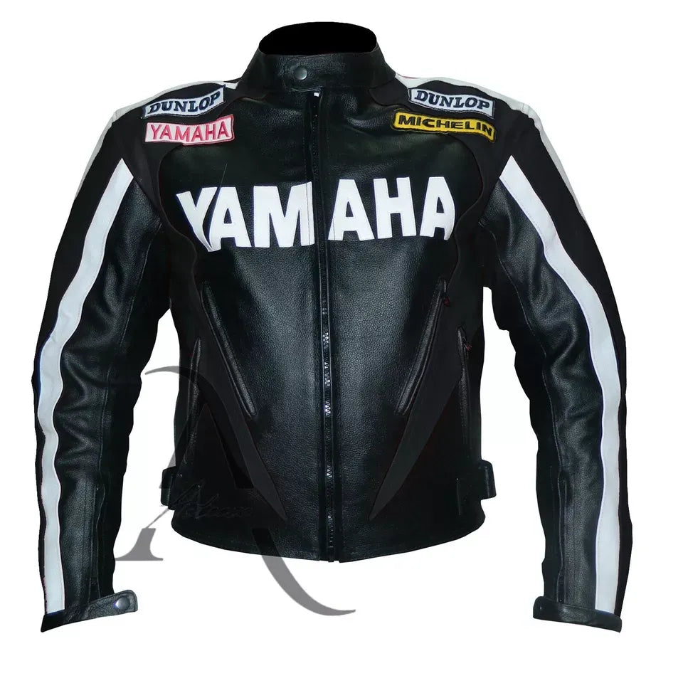 Yamaha Racing Motorcycle Jacket Trending Genuine Motorbike Leather Jacket - bombersflight