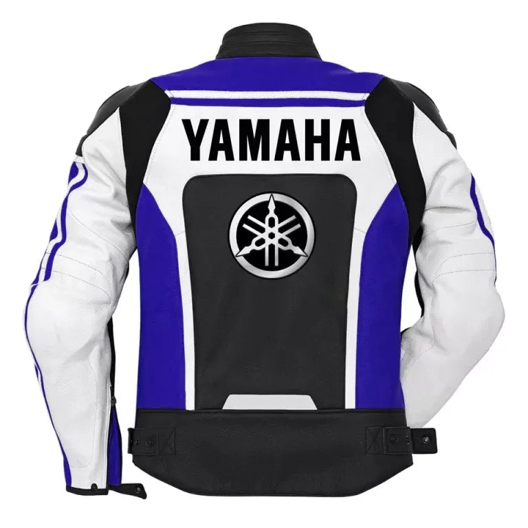 Yamaha Riding Jacket Genuine Leather Yamaha Racing Motorbike Jacket - bombersflight