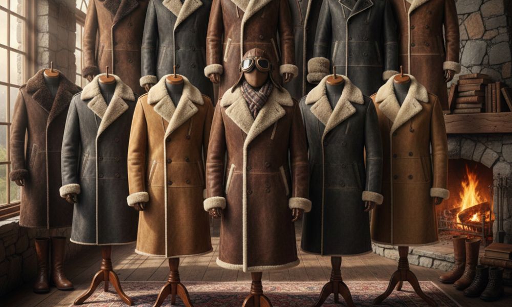 List of Top 10 Men's 3/4 Length Sheepskin Coats