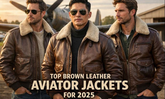 Top Brown Leather Aviator Jackets for 2025