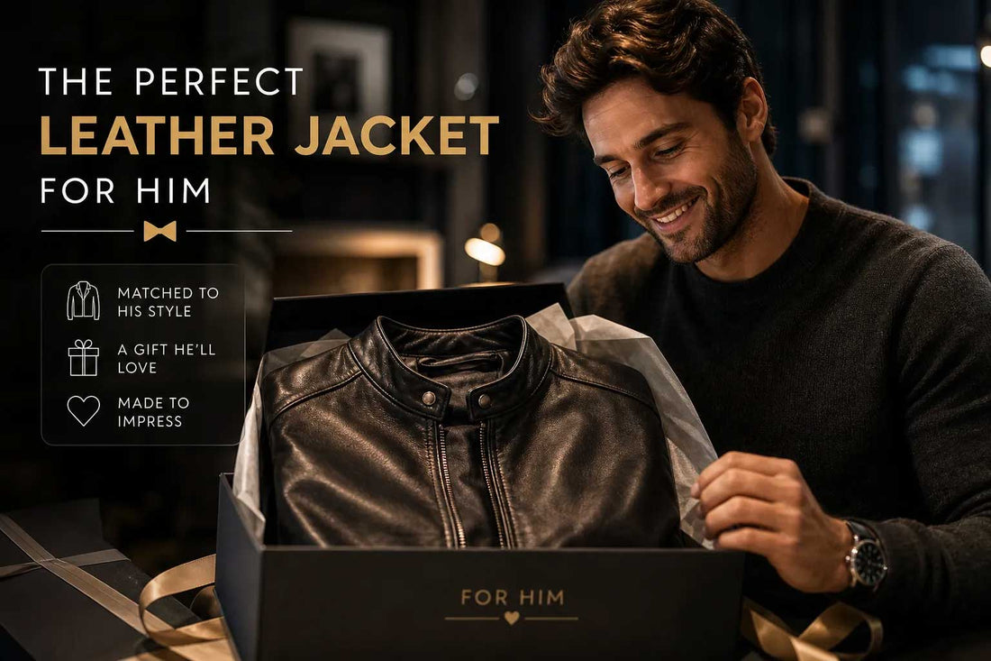 leather jacket gift for him
