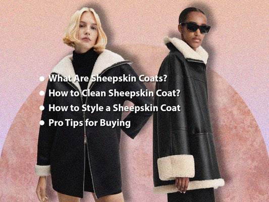 sheepskin leather coat