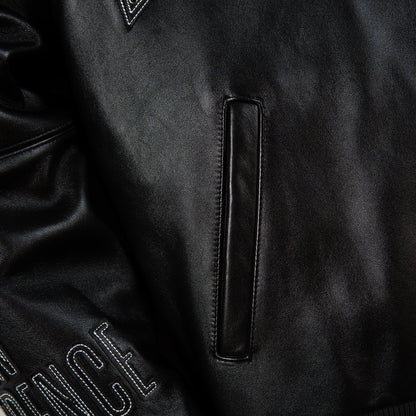 closeup view of pelle pelle jacket