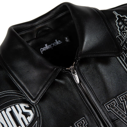 collar of pelle jacket