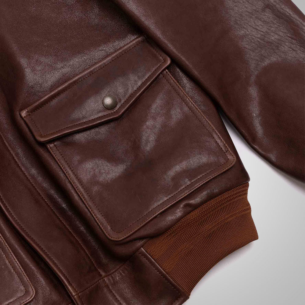 Leather A2 Bomber Jacket