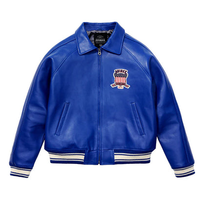 Men's Avirex Blue Jacket New Style Avirex Jacket - bombersflight