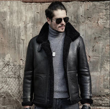 Men's B3 RAF Aviator Sheepskin Shearling Leather Jacket - bombersflight