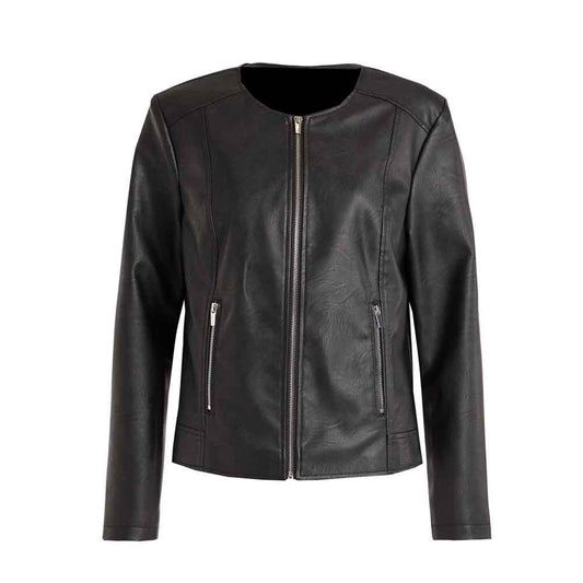 Biker Jacket No Collar