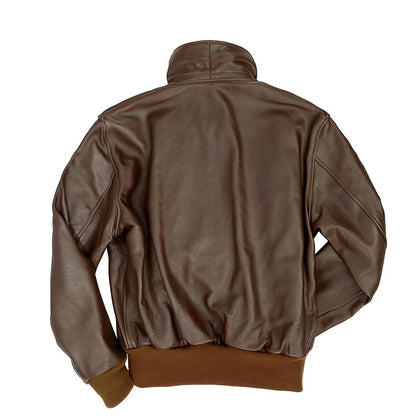 Calfskin Jacket for Men in A2 Bomber Style