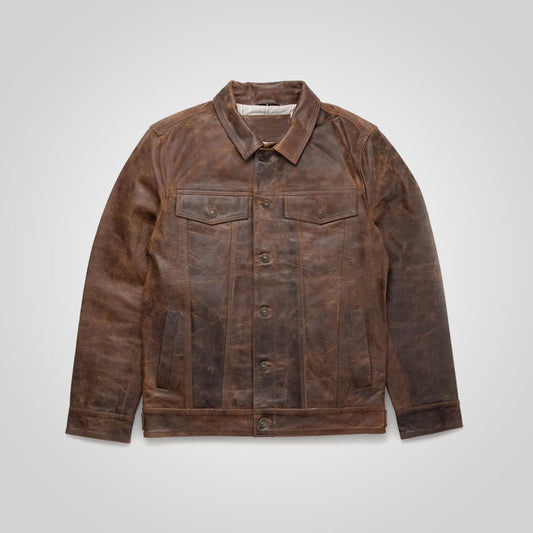Distressed Brown Jacket
