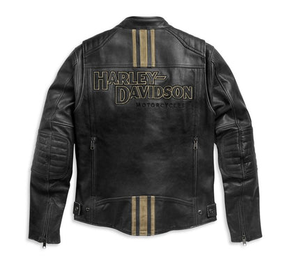 Harley Davidson Jacket Multi Pockets Motorbike Leather Jacket - bombersflight