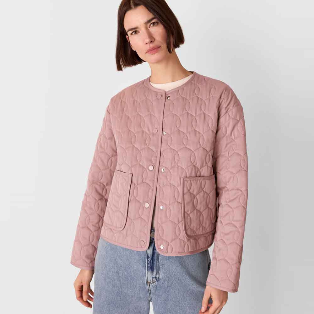 Pink Quilted Jacket