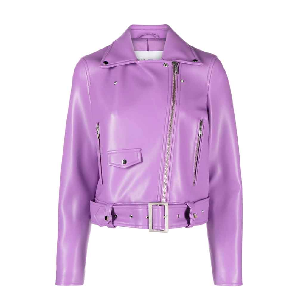 Purple Leather Jacket