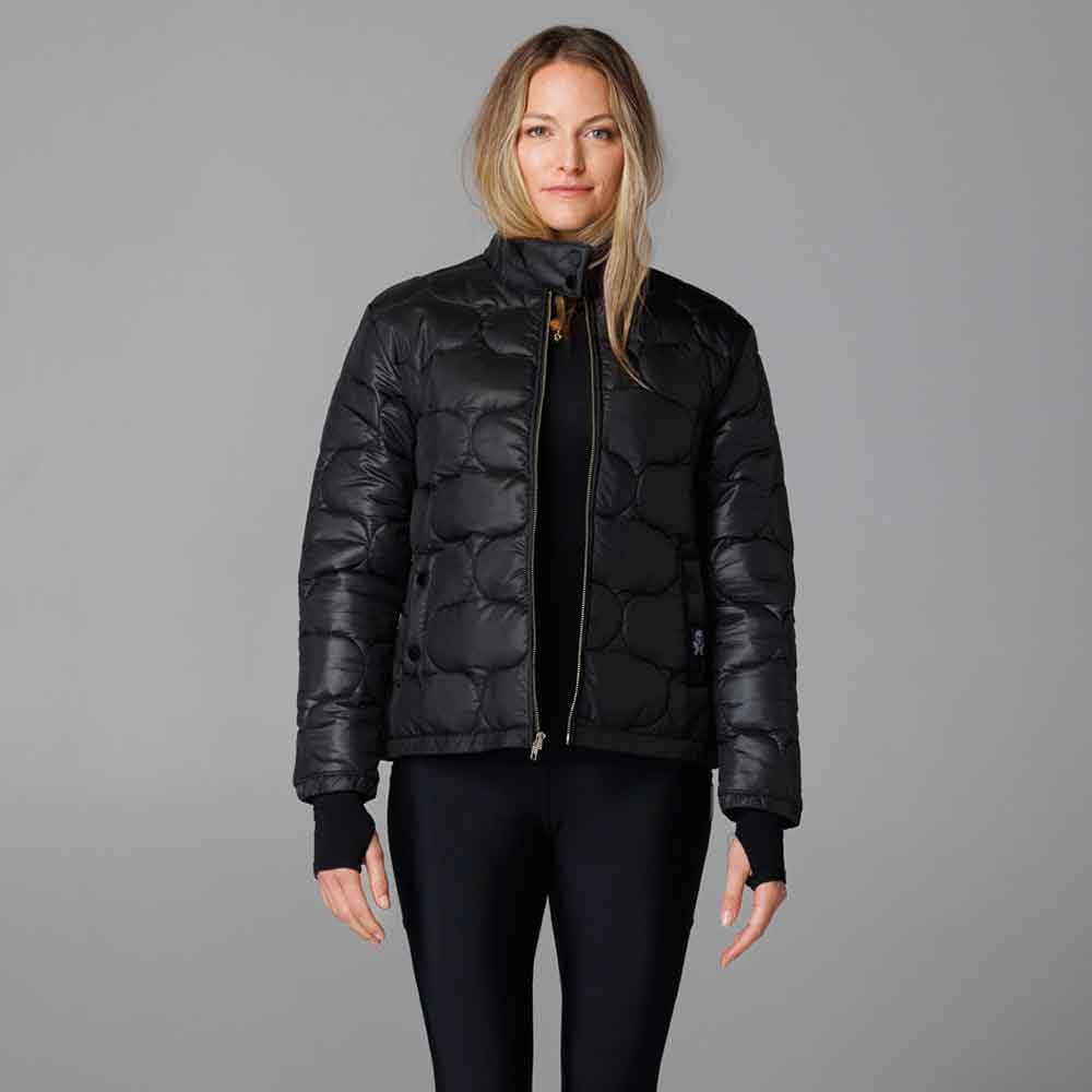 Quilted Bomber Jacket front view