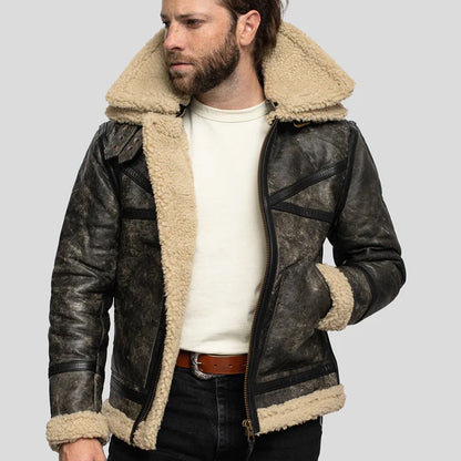 Men's UK Aviator Leather Jacket