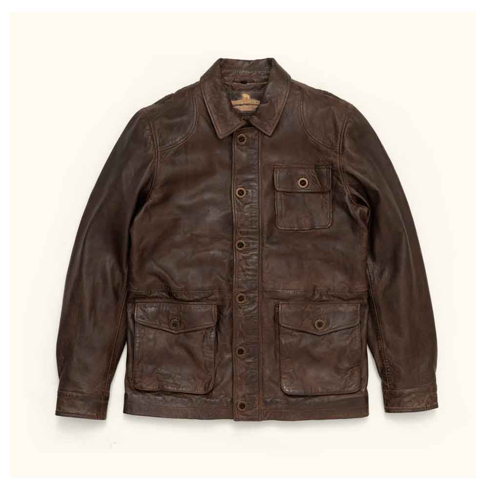 Vintage Brown Leather Jacket