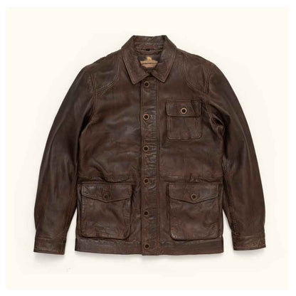 Vintage Brown Leather Jacket