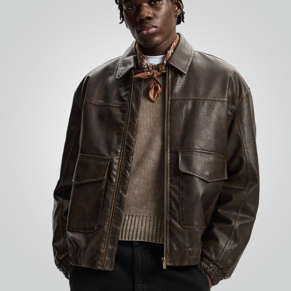 Vintage Brown Jacket for men