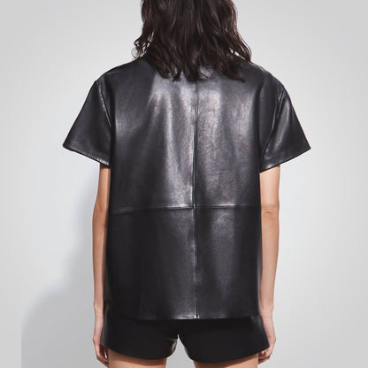 Women's Black Button Down Shirt
