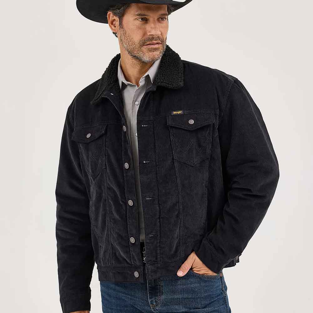 Black Corduroy Jacket for Men