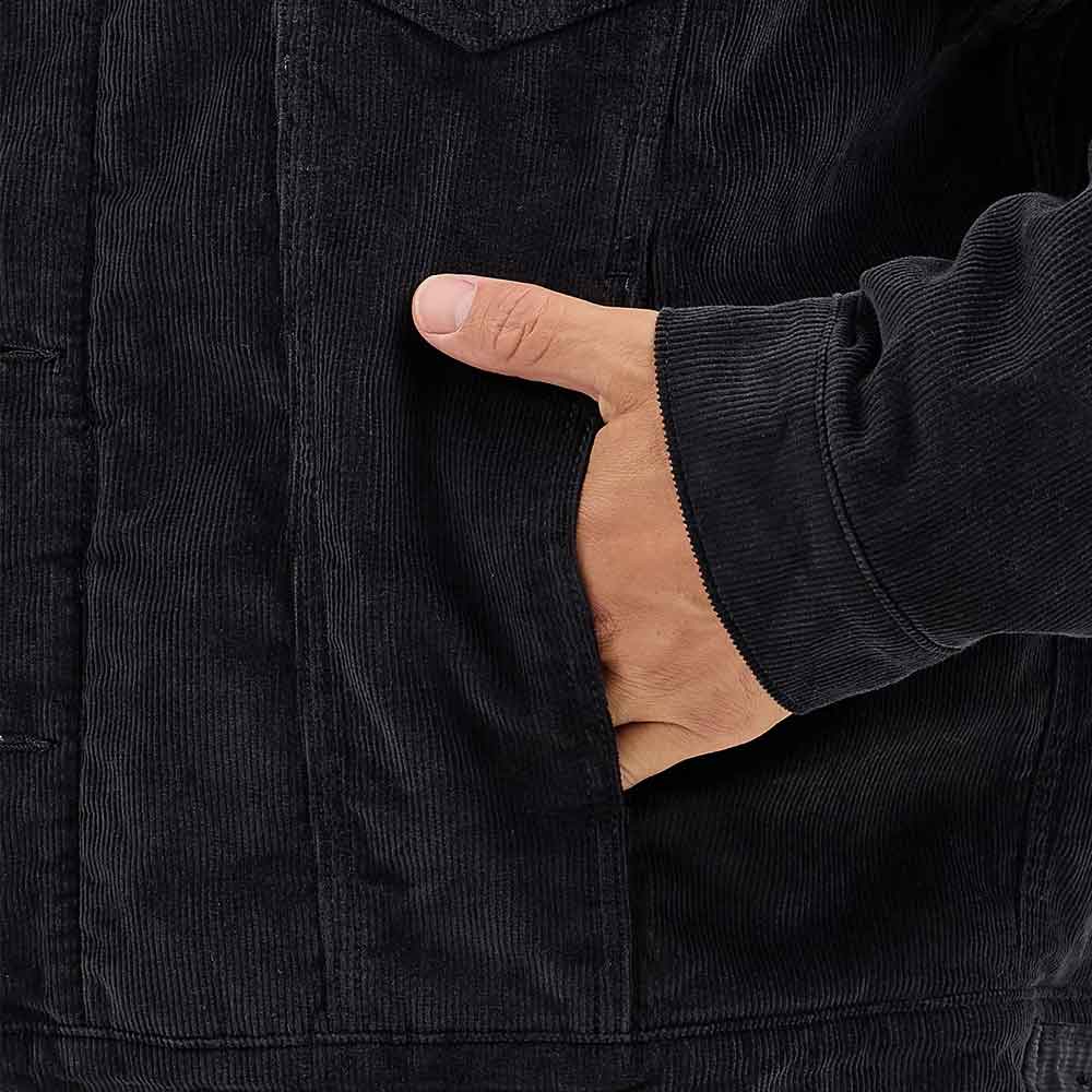 Black Corduroy Jacket for Men