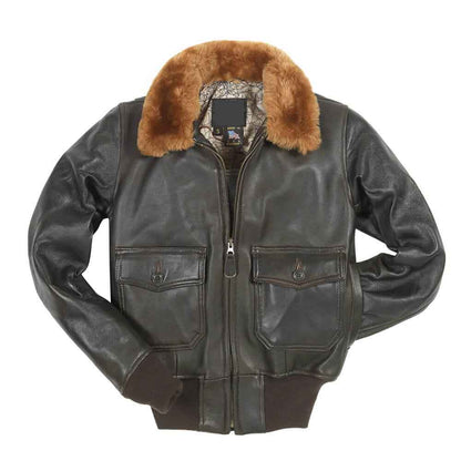 Brown Leather Bomber Jacket Womens