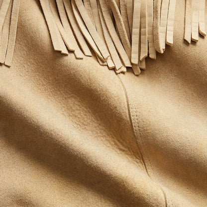 suede leather closeup view