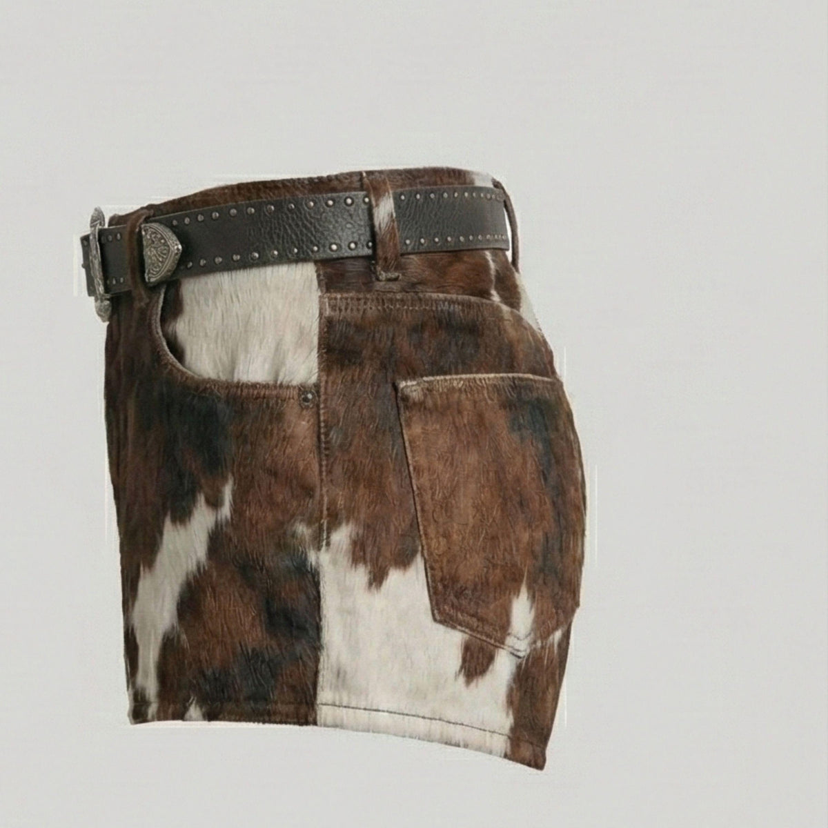 cowhide leather short side view