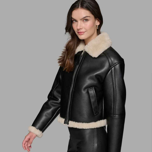 Cropped Fur Jacket
