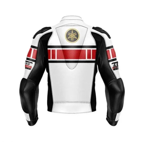 Yamaha Racing Motorcycle Jacket Riding Gear Genuine Cowhide Leather Jacket On Sale - bombersflight