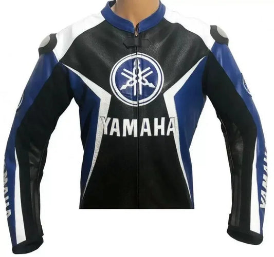 Trending Yamaha Jacket New Motorcycle Cowhide Leather Biker Jacket - bombersflight