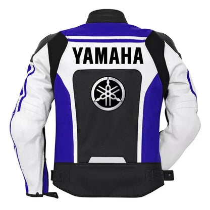 Yamaha Riding Jacket Genuine Leather Yamaha Racing Motorbike Jacket - bombersflight