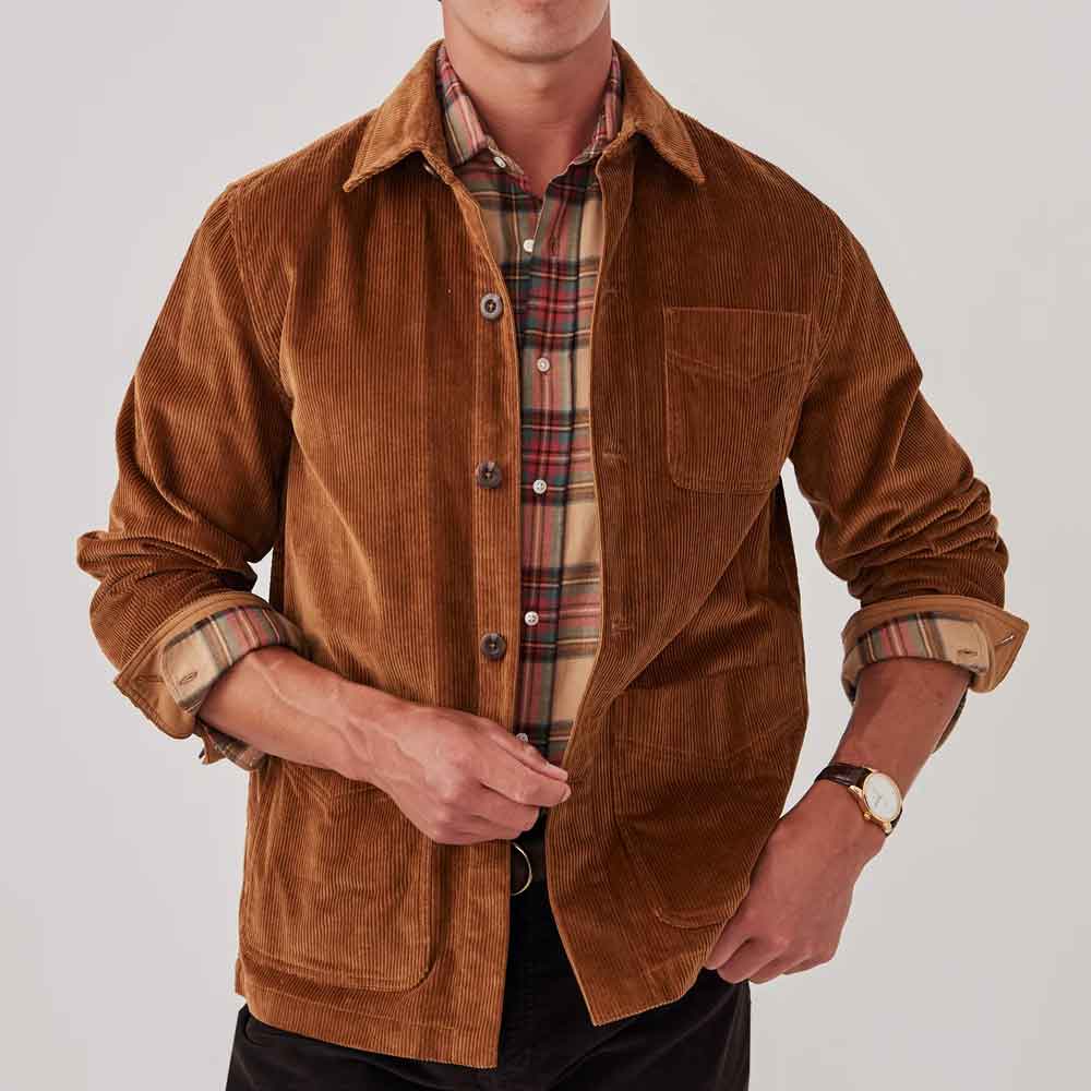 Men's Brown Corduroy Jacket