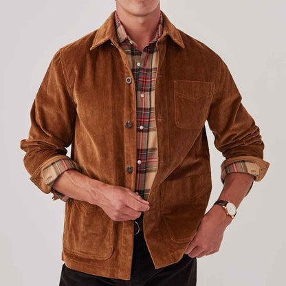 Men's Brown Corduroy Jacket
