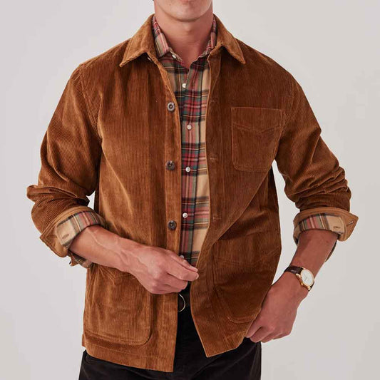 Men's Brown Corduroy Jacket