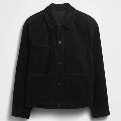 Mens Black Corduroy Jacket