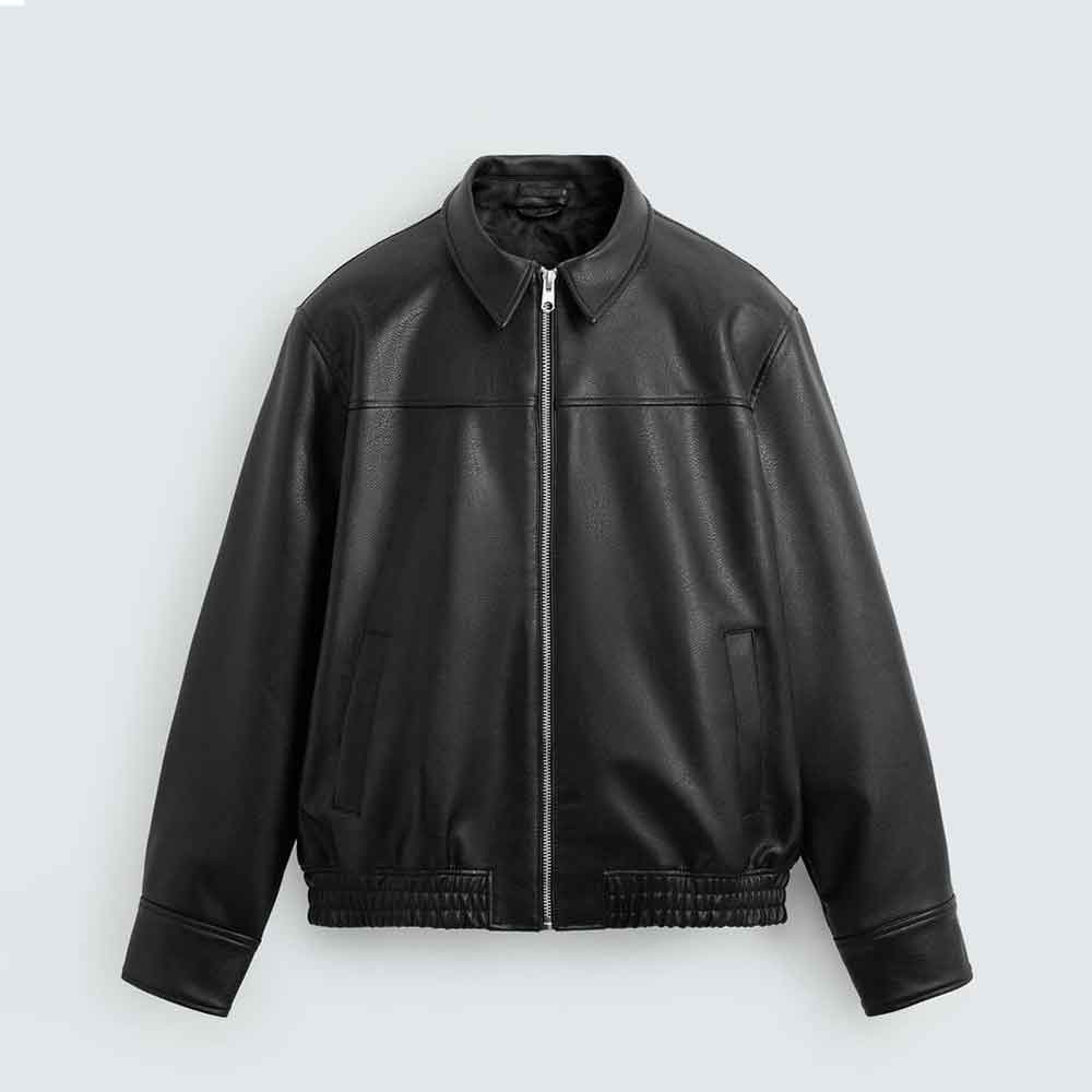 Mens Black Leather Jacket