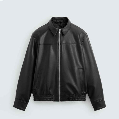 Mens Black Leather Jacket