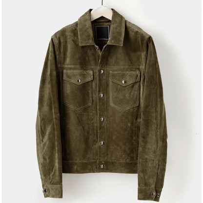 goatskin suede jacket