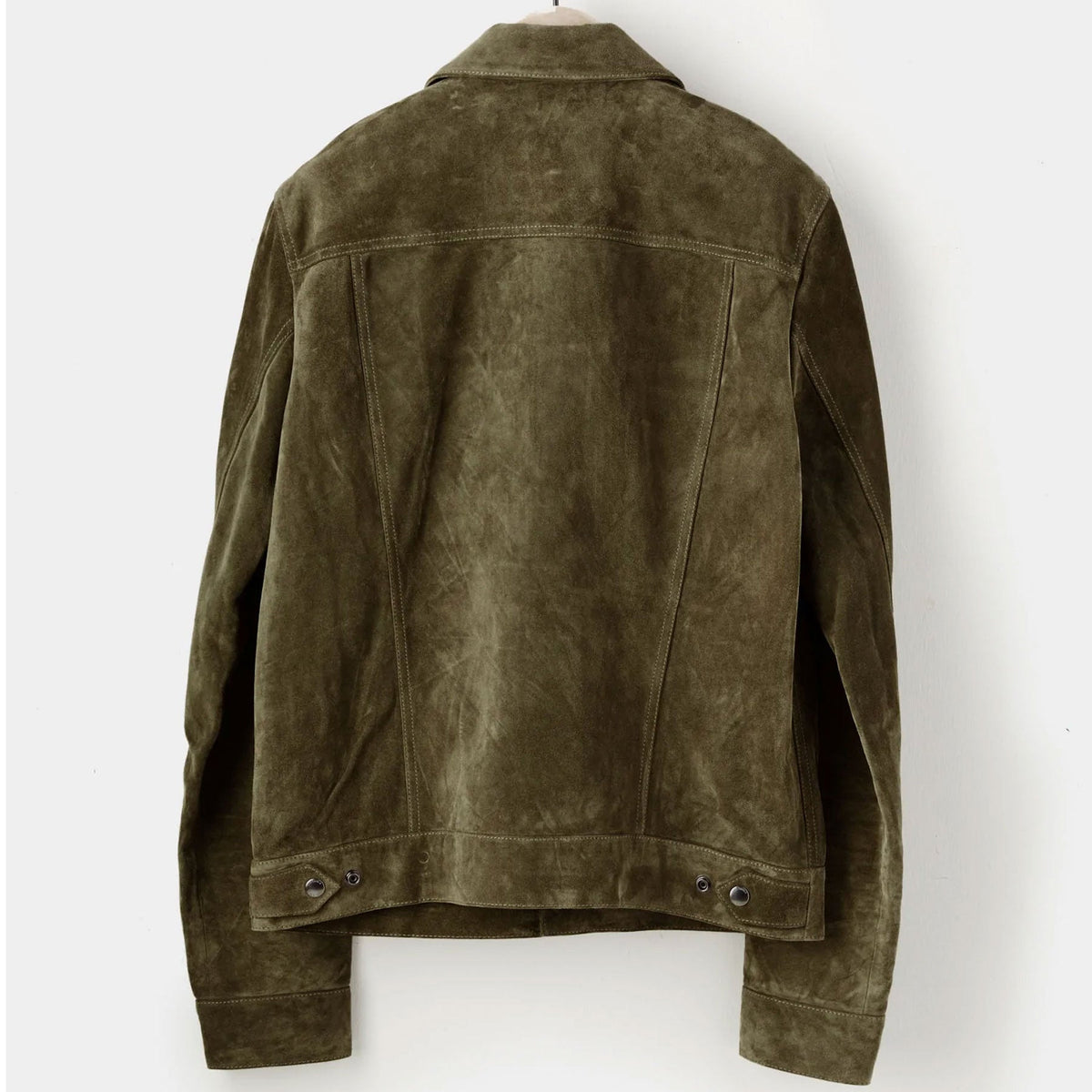 back view of suede jacket