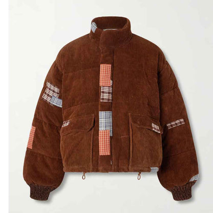 Patchwork Corduroy Jacket For Men