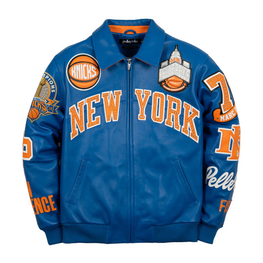 pelle pelle blue leather jacket
